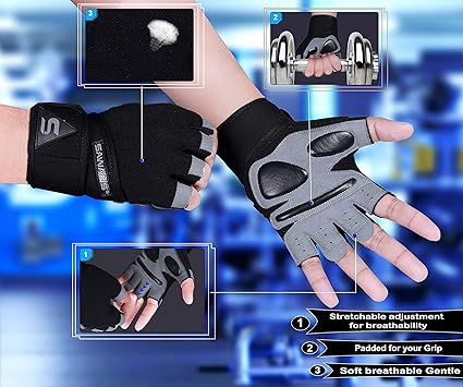 Guantes de gimnasio.